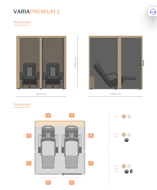 INFRAMEDIC Infrarotkabine – Innenansicht mit Sitzbereich.