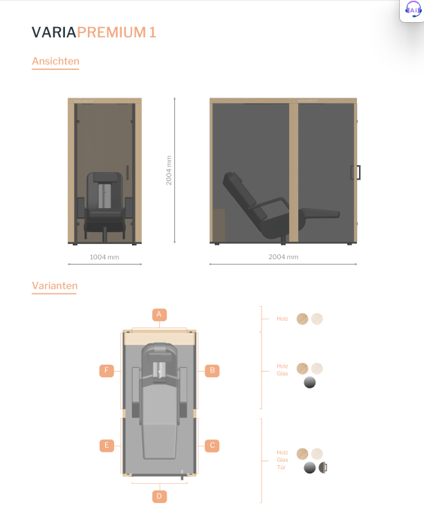 INFRAMEDIC Infrarotkabine – Produktdetail/Ansicht B.